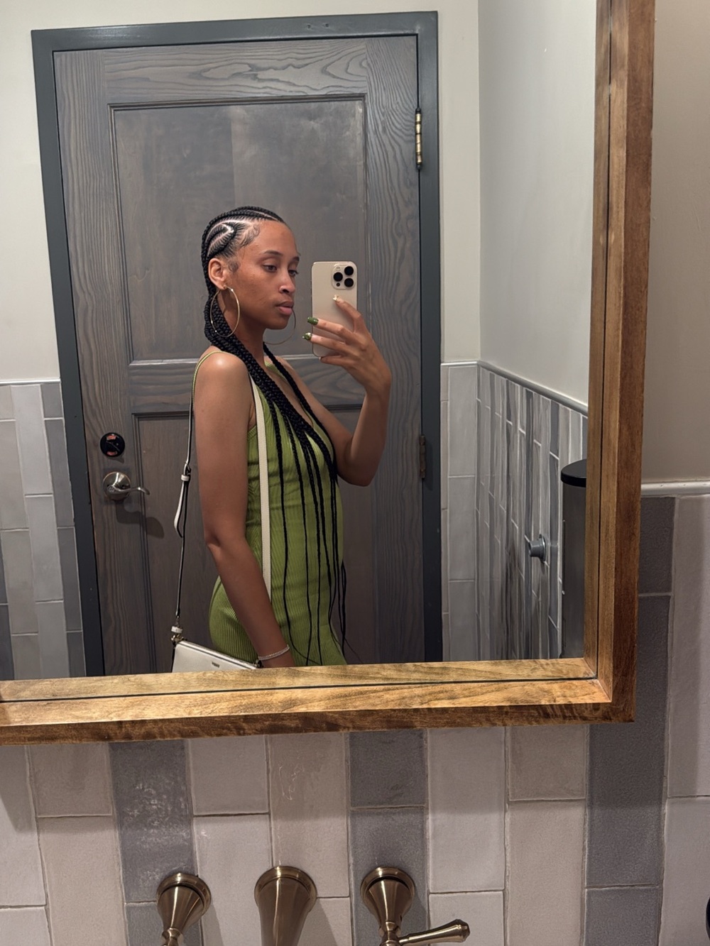 Windsor Lime Green Ribbed Tank Mini Dress - Picture 2 of 4